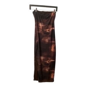 Misty Rose Tube Top Dress Tie-Dye Size M